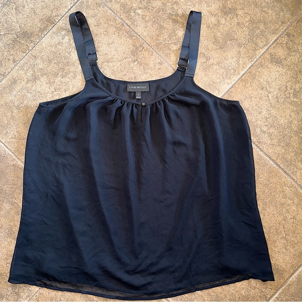 GUC - Lane Bryant - Straight Hem Cami With Grosgrain Ribbon Straps